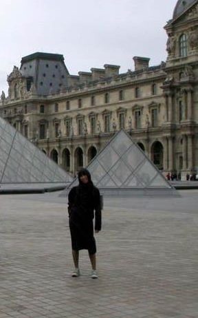 me and Louvre 2005